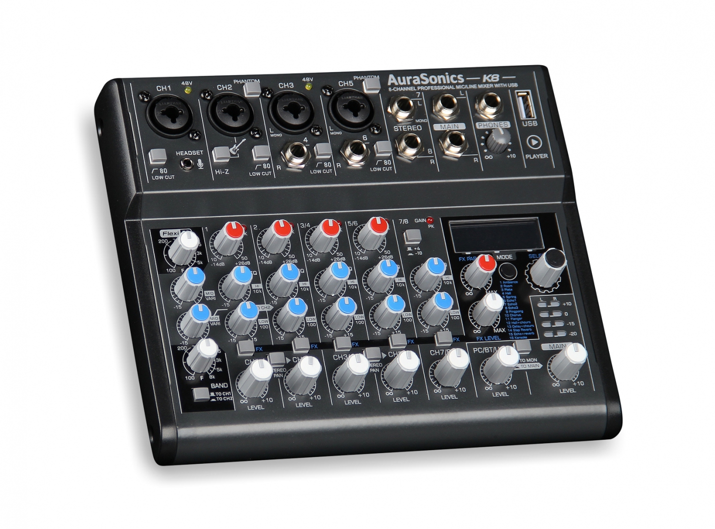 AuraSonics K8 компактный микшерный пульт в Канске