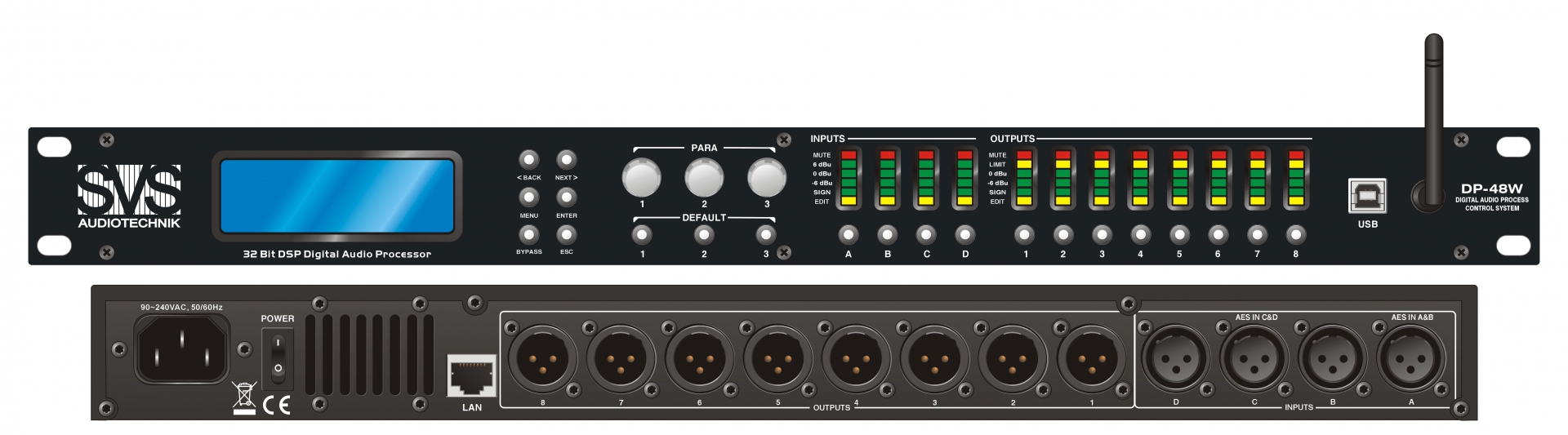 SVS Audiotechnik DP-48W Цифровой процессор: 4 входа 8 выходов в Канске